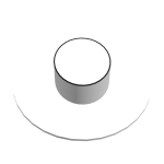 Large White Derby Hat