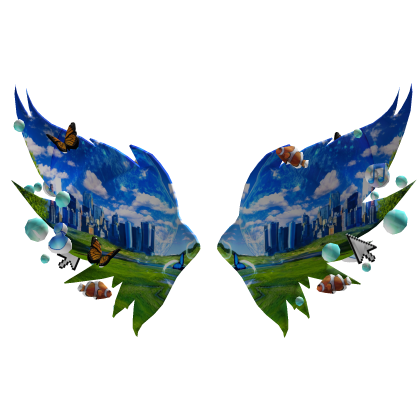 Frutiger Aero Fish Water Wings
