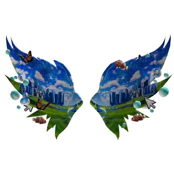 Frutiger Aero Fish Water Wings