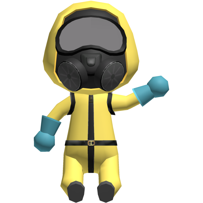 Hazmat Suit NPC on your Head (Animal Hospital)