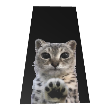 Mei Mei Snow Leopard cape Black