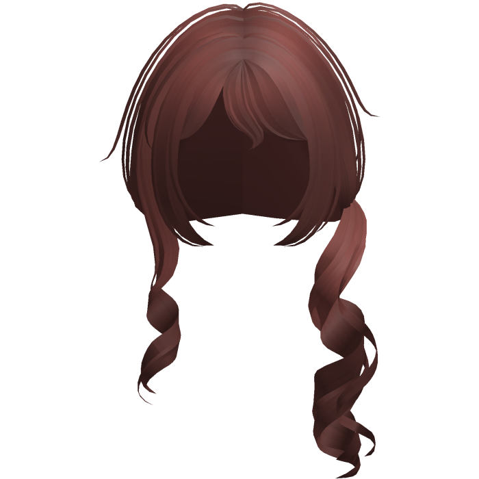 red spiral cutesy shoujo low side ponytail