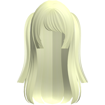 emo moe hime long hair w side ponies yellow