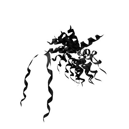 Curly High Pony Black 2/2 Roblox item