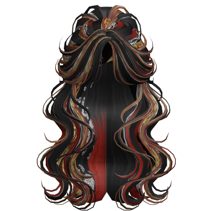 Crimped Wavy Empress Ponytail Japanese Dragon