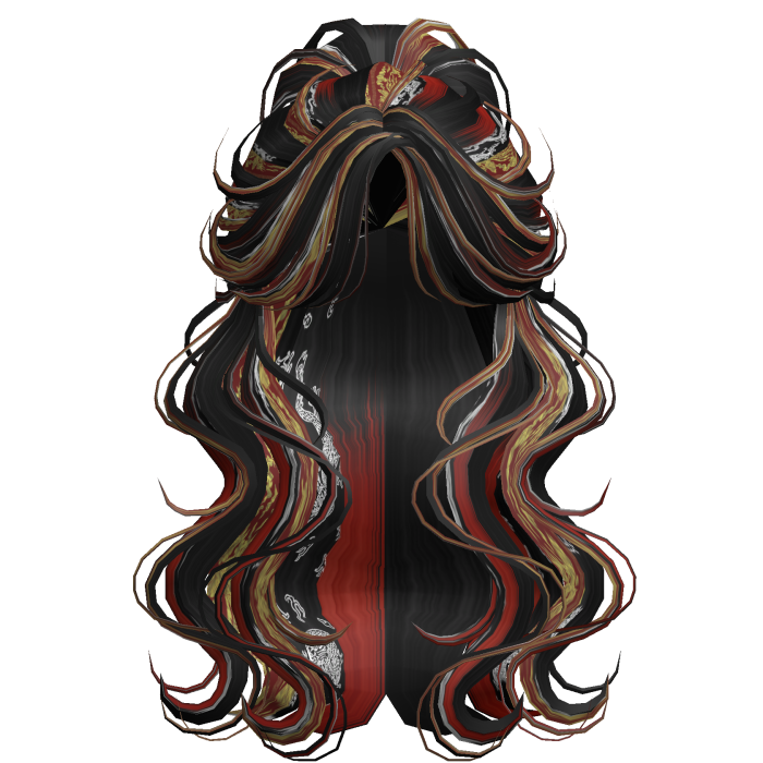 Crimped Wavy Empress Ponytail Japanese Dragon