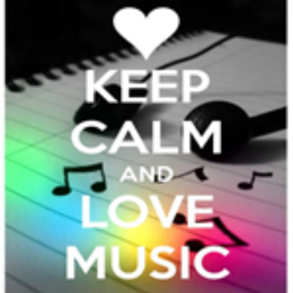 Keep Calm And Love Music Roblox decal