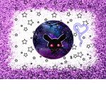 Walking Purple Black Bunny Group