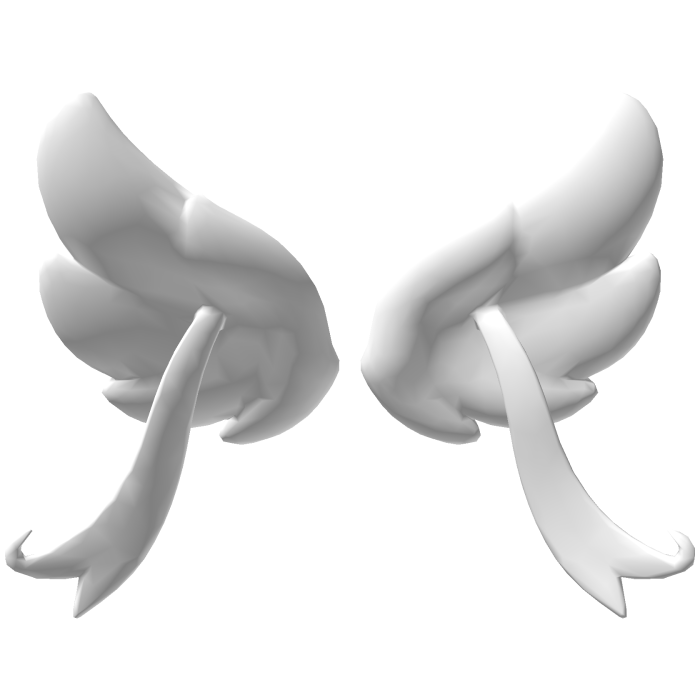 Small Cutesy Bow Angel Wings