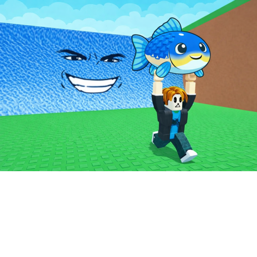 Fishing from a tsunami!🎣