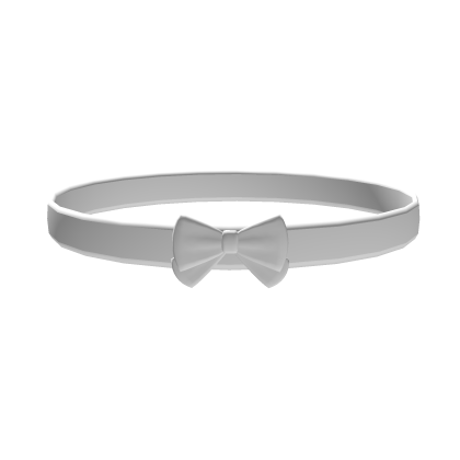 Cute White Bow Choker 3.0 Roblox item