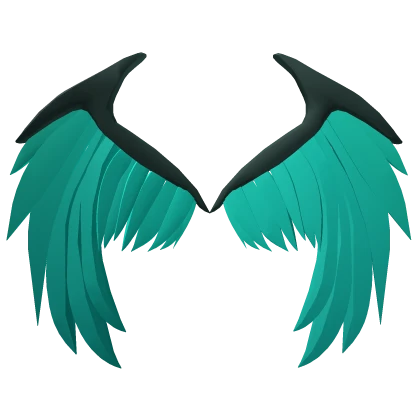 Teal Angel Wings Roblox item render