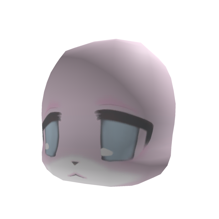 kokochi pink furry chibi head ! ^(-⩊-)^♡