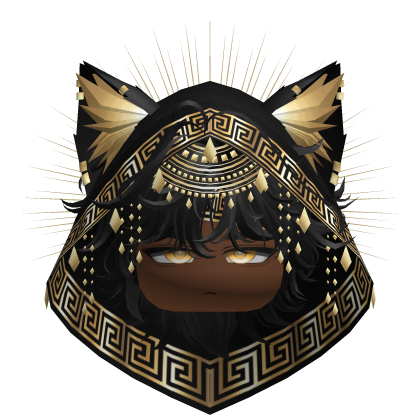 Egyptian Mullet w/ Divine Gold Black Hood