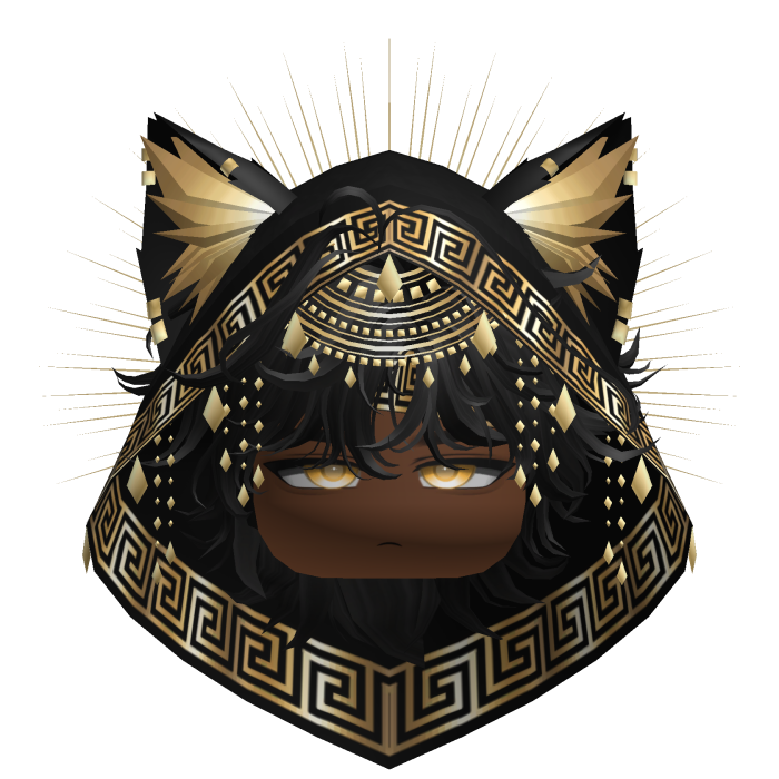 Egyptian Mullet w/ Divine Gold Black Hood