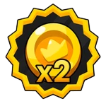 x2 Coins! All kills give double the coins!
