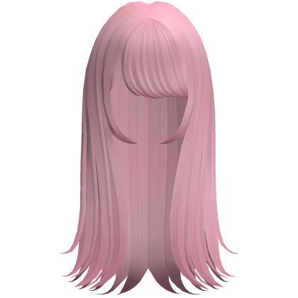 Long Straight Vampire Goth Emo Hair (Pink) Roblox item
