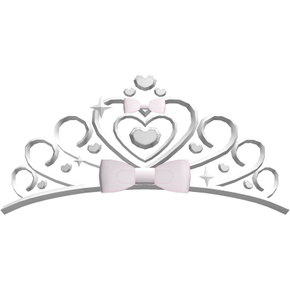 ꒰♡꒱ pretty princess tiara w/ pink bows