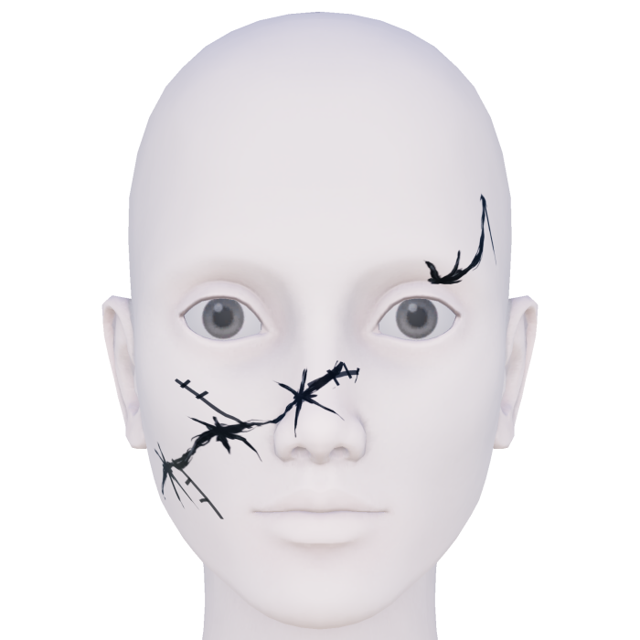 Stitched Face Makeup v2