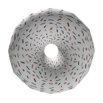Donut backpack with chocolate sprinkles