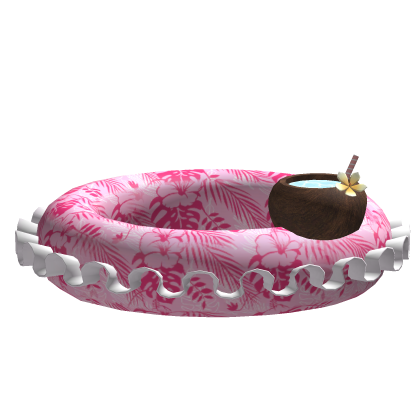 Summer Hibiscus Pink Floatie thumbnail