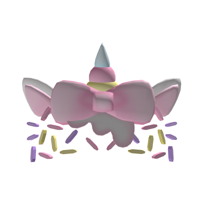  . ‿ ♡unicorn icecream ears & horn w/ sprinkles Roblox item