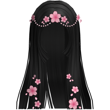 Sakura Princess Hime Cut (Black) Roblox item
