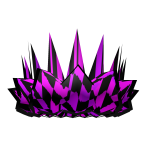 Purple Checkered Crown