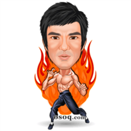 bruce-lee-cartoon Roblox decal
