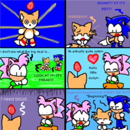 Funny tails doll comic Roblox decal