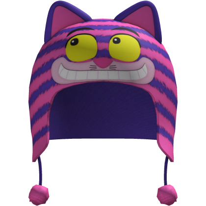 Cute Cartoon Pink & Purple Cat Hat Roblox item
