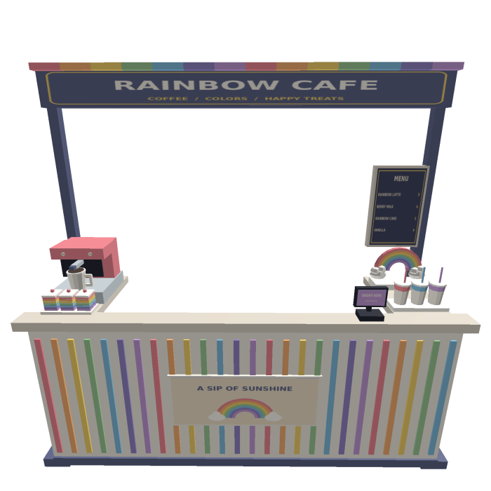 Rainbow Cafe Stand