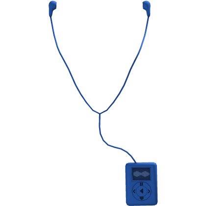Blue Y2K Earbuds With Ipod (Left)