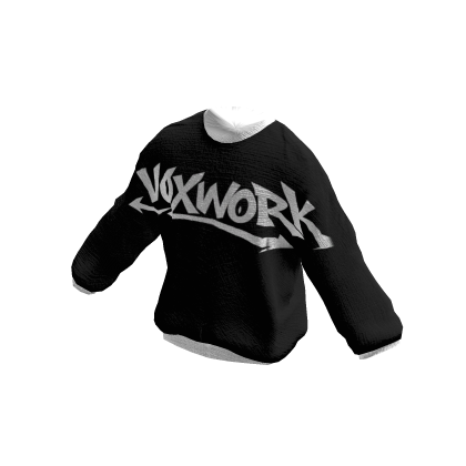 VOXWORK Black Oversized Sweater thumbnail