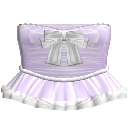 Christmas Festive Cute Fur Dress Bow Pastel Purple