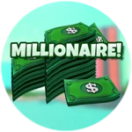 You're a millionaire! Earn 1 million to earn this badge