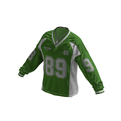 Y2K Blokecore 89 Jersey w/ Chain (Green)