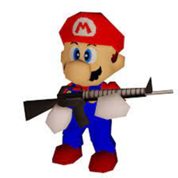 watch out ario's got a gun