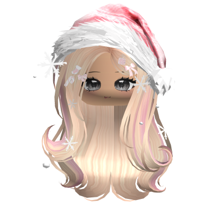 Lush Gentle Swirls w/Santa Hat (Black)