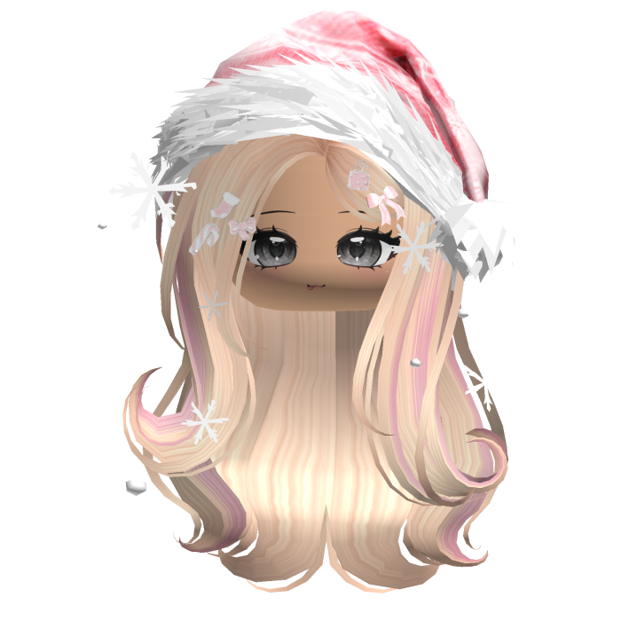Lush Gentle Swirls w/Santa Hat (Black)