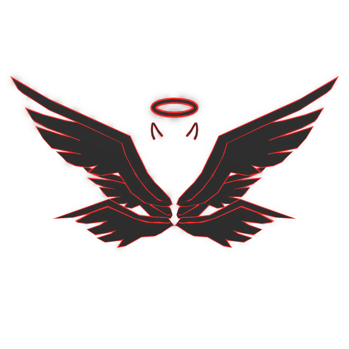 [EMISSIVE] Demon Devil Wings Halo Seraphim