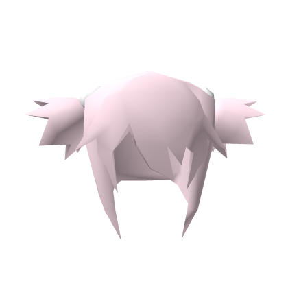 🖤Low Poly Spiked Pastel Pink Pigtails