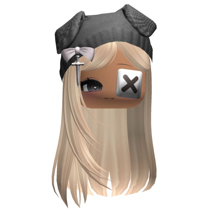 Kawaii Straight Hair w/ Accessories & Chibi Face