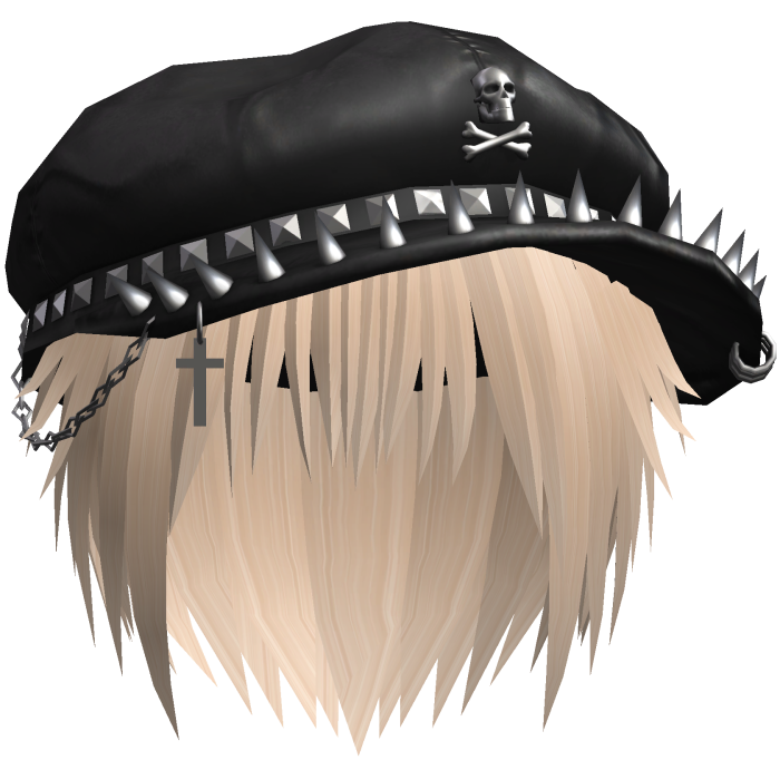 Vkei Emo Blonde Messy Hair /w Spiky Hat