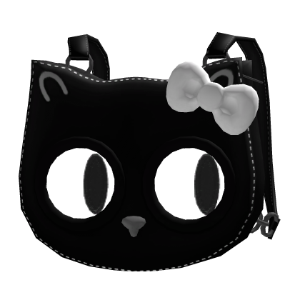 [Animated] Black Cat Backpack Following Eyes [3.0]