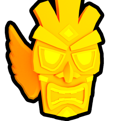 Gold Tiki Mask