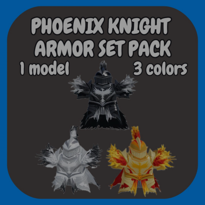 [R15] Phoenix knight armor set [PBR]