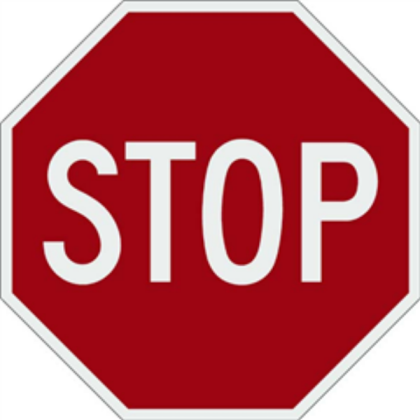 stop sign Roblox decal