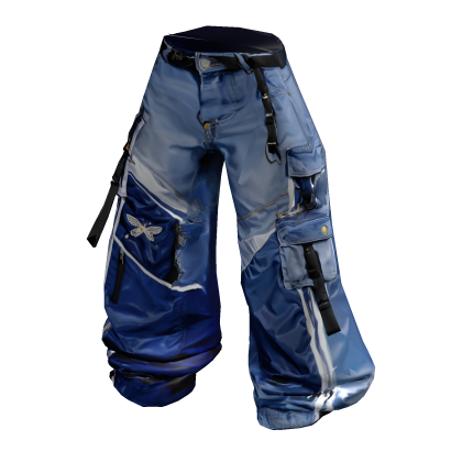 Blue Y2K Jeans X Track Pants