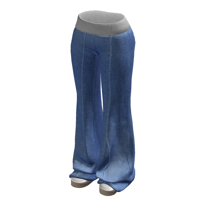 Blue Winter Flared Lounge Sweatpants